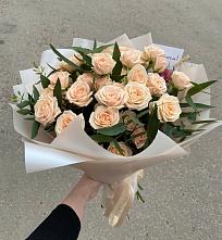 Букет Кремовые розы Латте в Анастасиевской