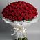 Букет 101 Красная роза Блэк Мэджик в Анастасиевской