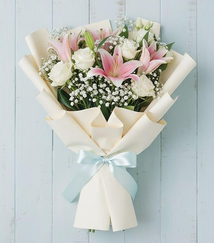Букет цветов из: Лилии в Анастасиевской