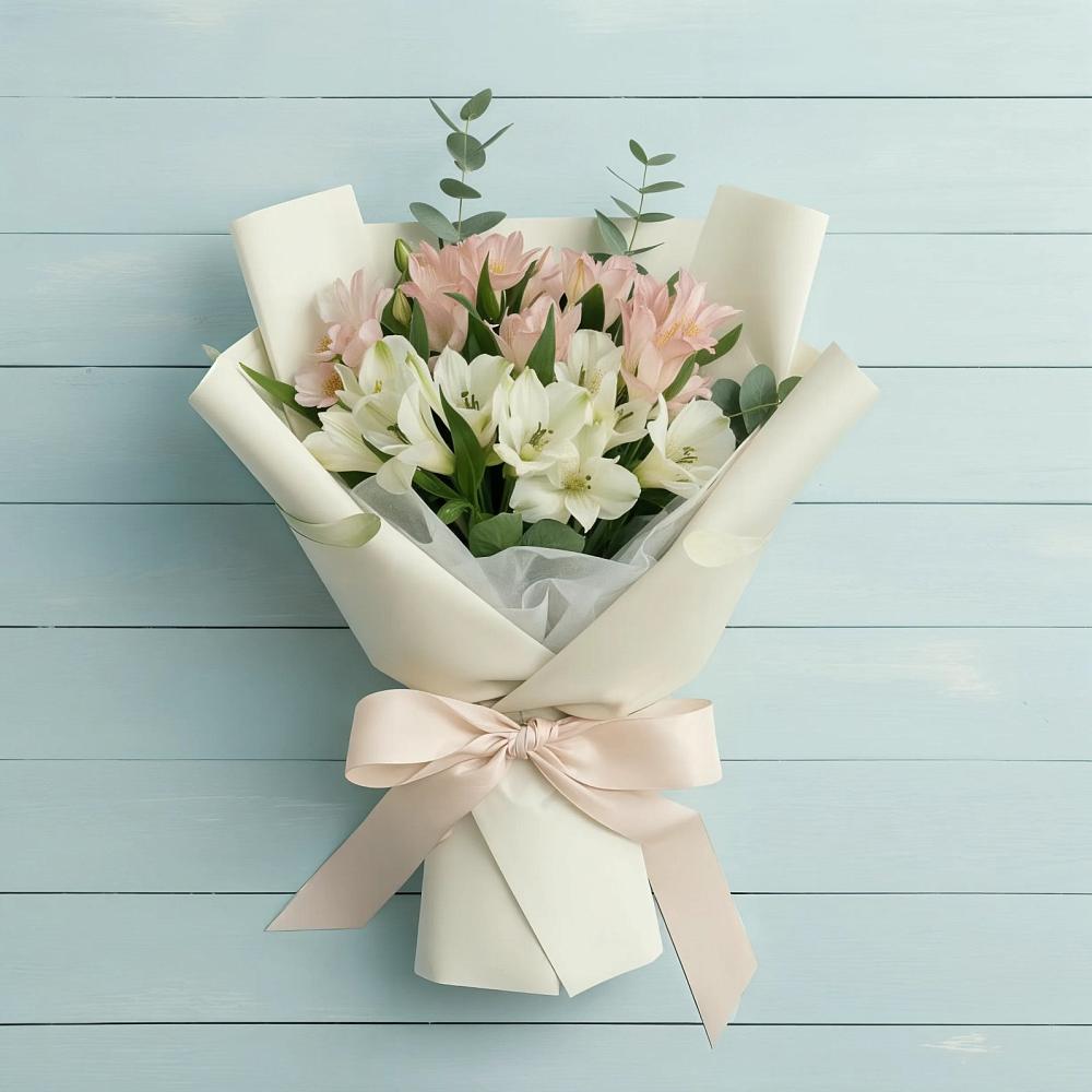 Букет цветов из: Альстромерии в Анастасиевской