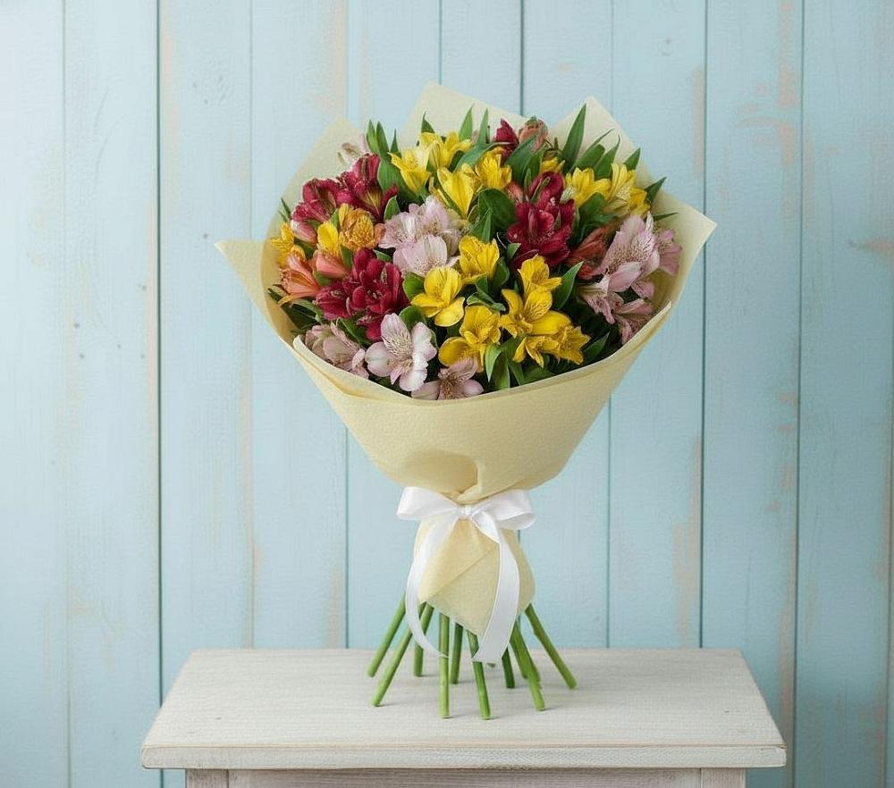 Букет цветов из: Альстромерии в Анастасиевской