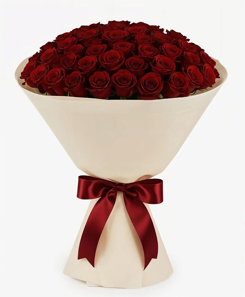 Букет 101 Бордовая роза Блэк Бакарра в Анастасиевской