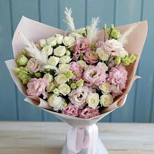 Букет цветов из:  Альстромерии и Розы в Анастасиевской